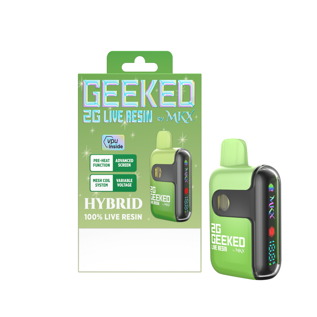 Photograph of product: Geeked By MKX - 2g Live Resin Disposable - Chemdawg - Hybrid