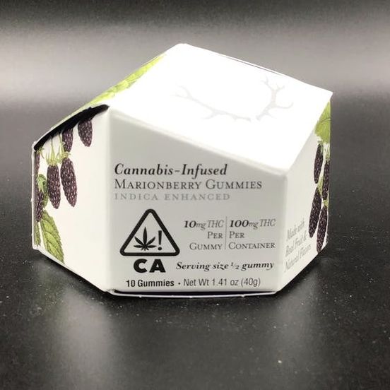Photograph of product: WYLD-GUMMIES-100MG MARIONBERRY - 