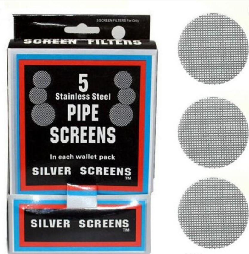 Photograph of product: 5 pk Pipe Screens - Assorted Metal