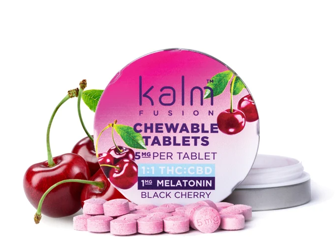 Photograph of product: Kalm Fusion - Black Cherry  | 100MG 20PK Chewable Tablets (TAX INCLUDED)