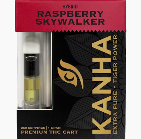 Photograph of product: KANHA - RASPBERRY SKYWALKER CARTRIDGE (1G) (H)
