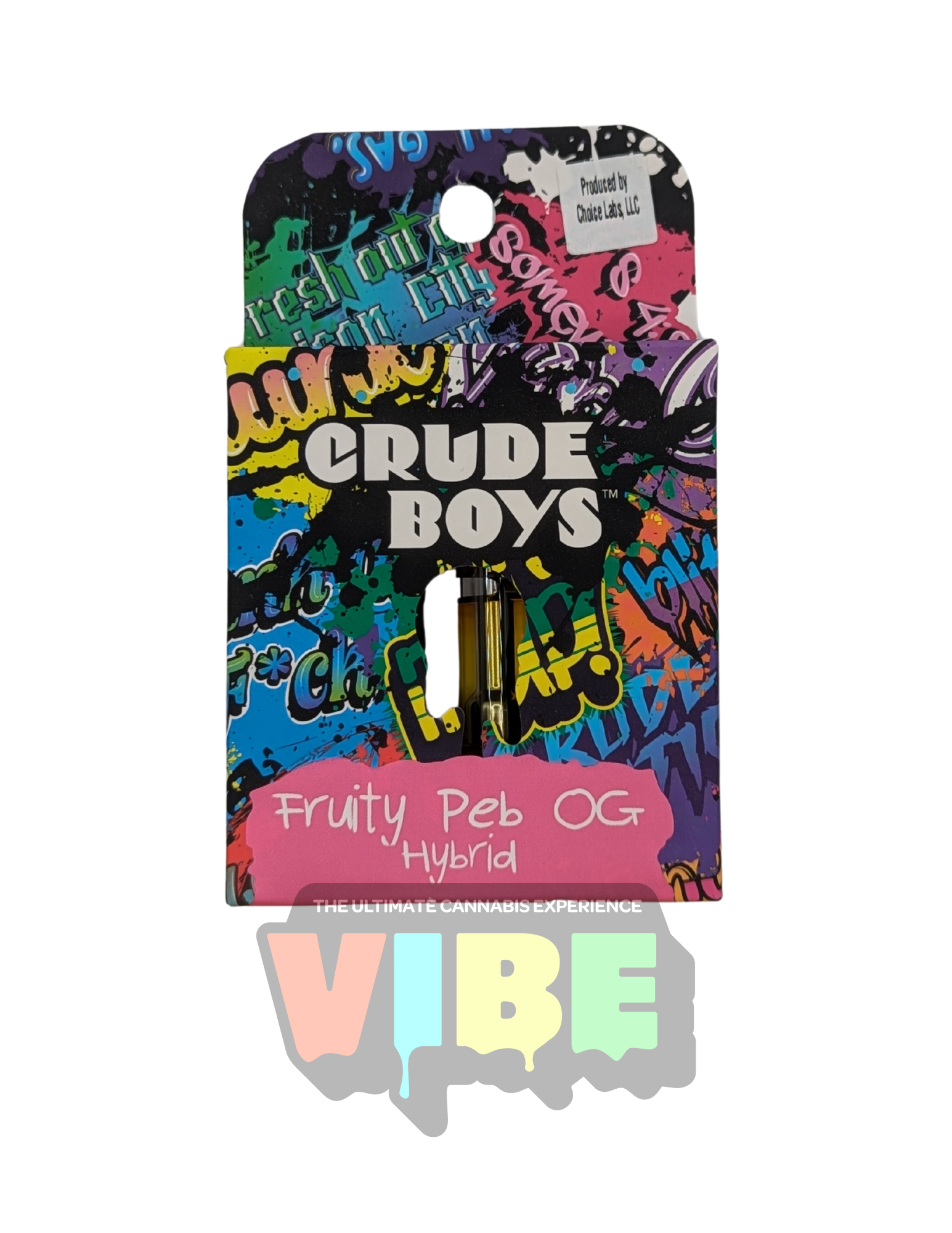 Photograph of product: Crude Boys | Fruity Peb OG Vape Cart | REC