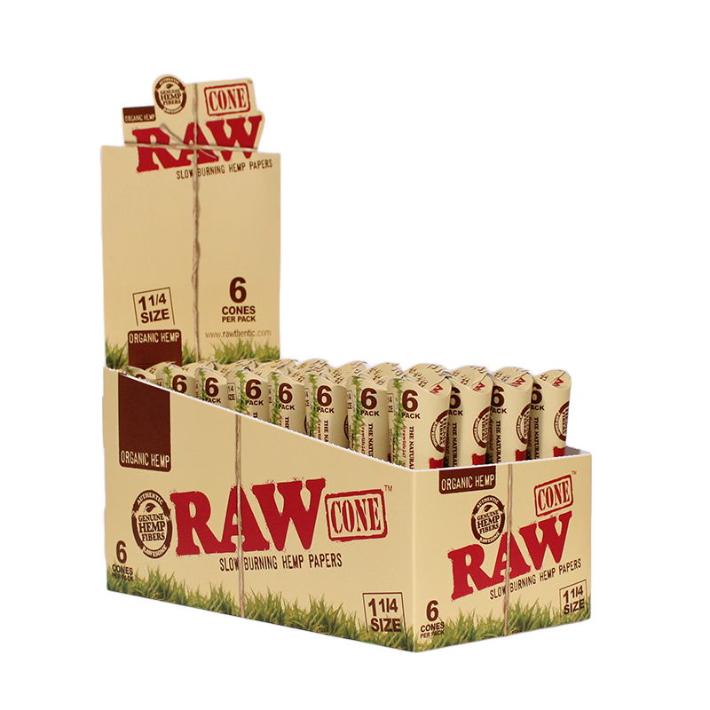 Photograph of product: Organic Hemp Cones - 1 1/4 6pk (A299)