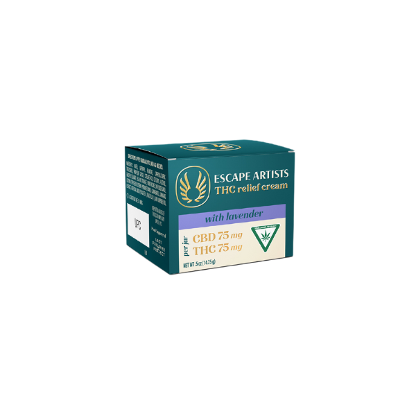 Photograph of product: Escape Artist I Lavender Transdermal TH-oui Relief Cream I 75MG TH-oui:CBD