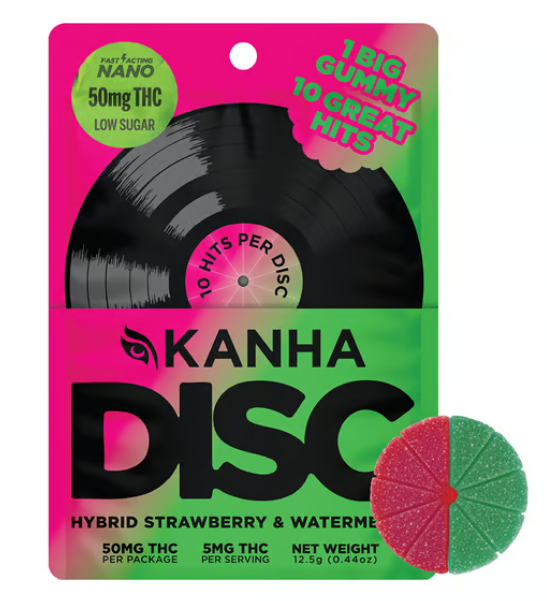 Photograph of product: KANHA  - Nano Disc - Watermelon Strawberry 1pc (50mg)