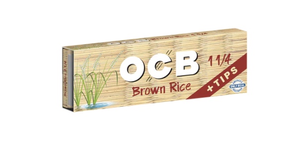 Photograph of product: OCB | Brown Rice  | 1 1/4 Papers + Tips