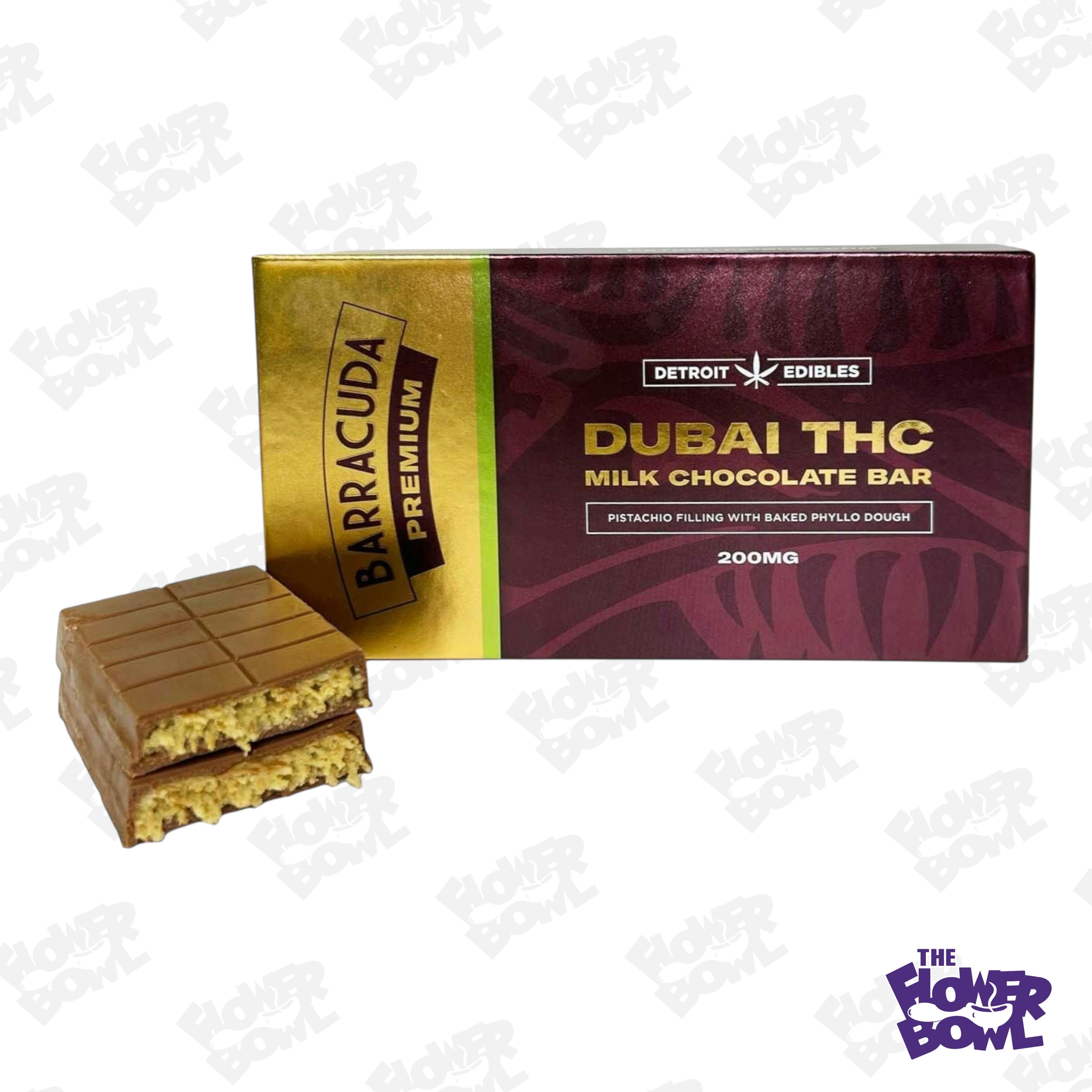 Photograph of product: AU Barracuda: Dubai Milk Chocolate 200MG Premium Chocolate Bar