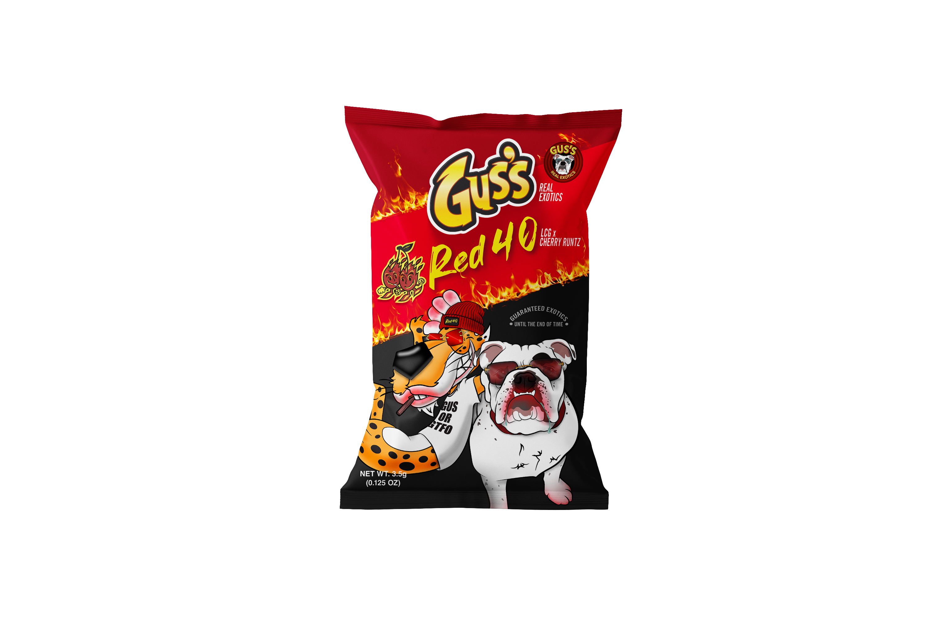 Photograph of product: Gus's Exotic - Prepack 8th - Red 40 - 3.5g