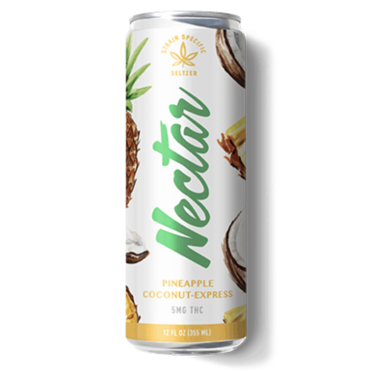 Photograph of product: Nectar 5mg Seltzer - Pineapple Coconut Express (H)