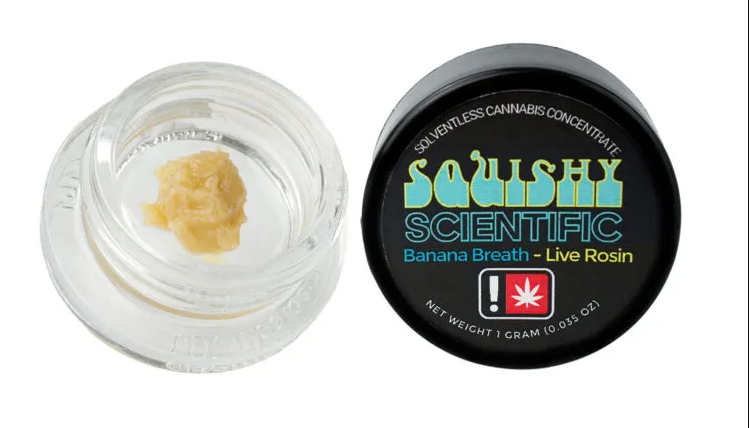 Photograph of product: 1g Live Rosin - Squishy Scientific - Poochie Burger