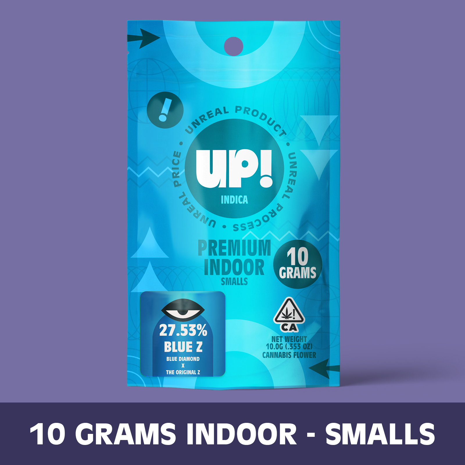 Photograph of product: UP! - Blue Z (Oui'd) Premium Indoor Smalls - 10g