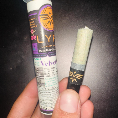 Photograph of product: Lyra - Free Mac - Hand Rolled Glass Tip Pre Roll
