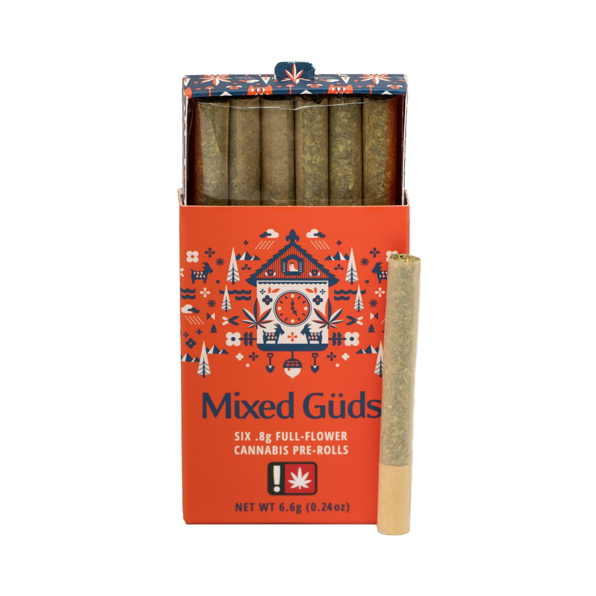 Photograph of product: Gud Gardens 6 x MIXED Guds Pre-Rolls