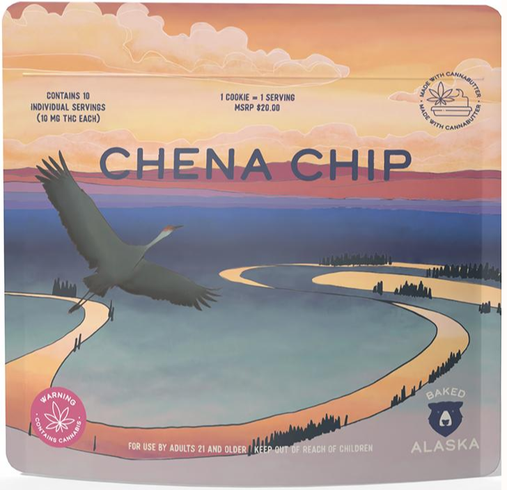 Photograph of Product: Chena Chip Cookies (100mg) 10pk By Baked Alaska