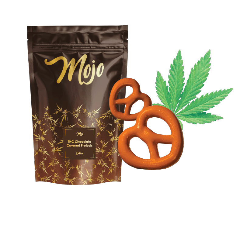 Photograph of product: Mojo 200mg Bites Nuggy Caramel Peanut