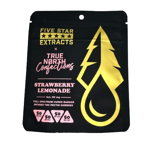 Photograph of product: Strawberry Lemonade Badder Infused Gummies 4pc