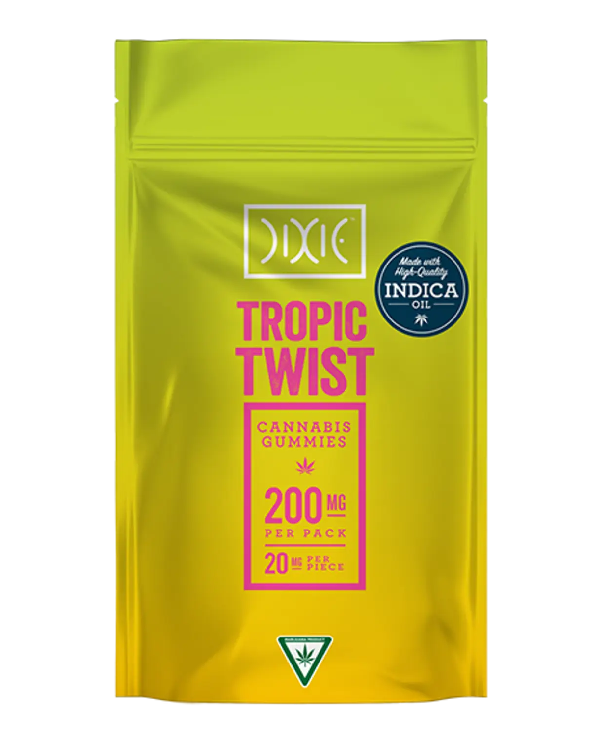 Photograph of product: Dixie Tropic Twist Gummies 200mg Rec