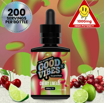 Photograph of product: Good Vibes | Cherry Limeade Syrup  | 1000g