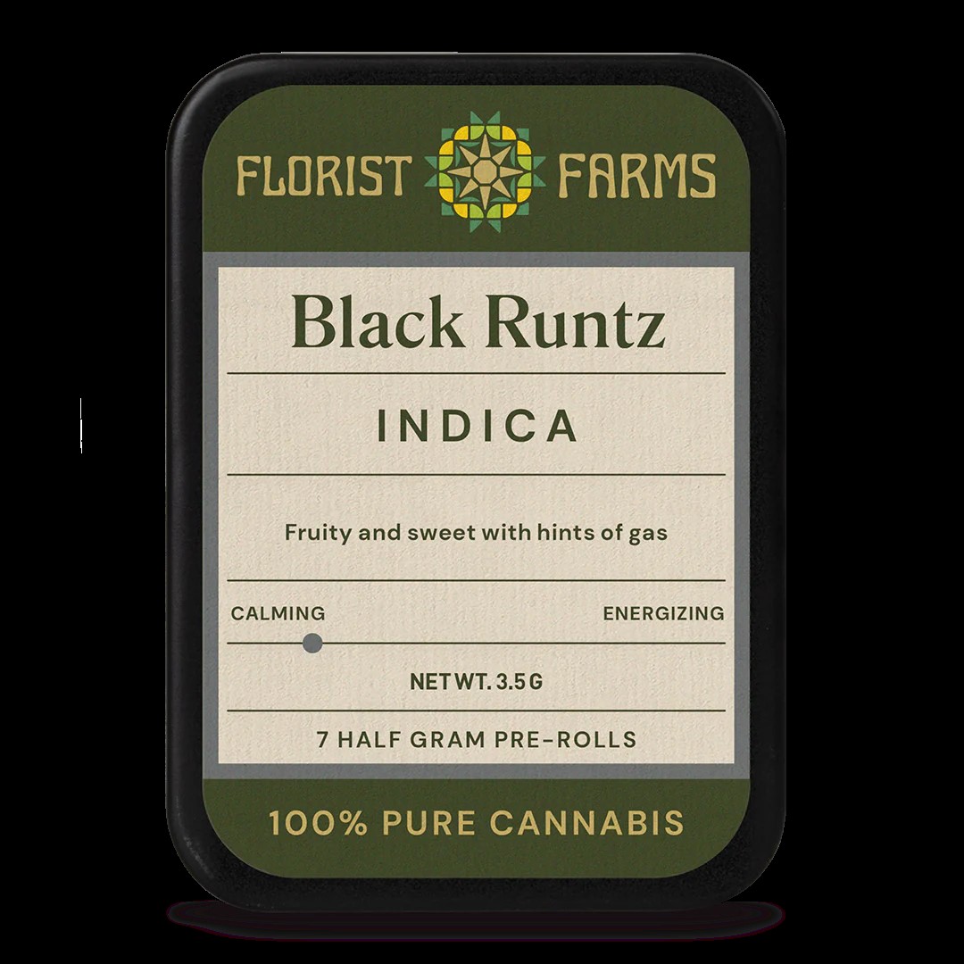 Photograph of product: Florist farms | Black Runtz (I) | .5g 7pk