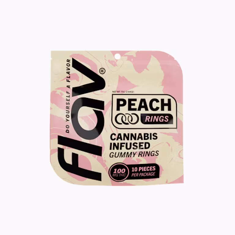 Photograph of Product: Flav - Peach Rings - 100mg