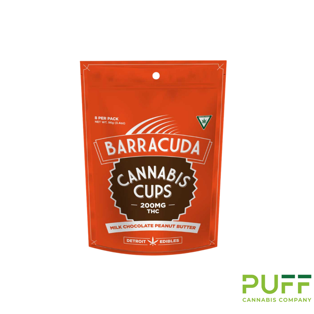 Photograph of product: Detroit Edible | 200mg Barracuda Cup | Peanut Butter Milk Chocolate