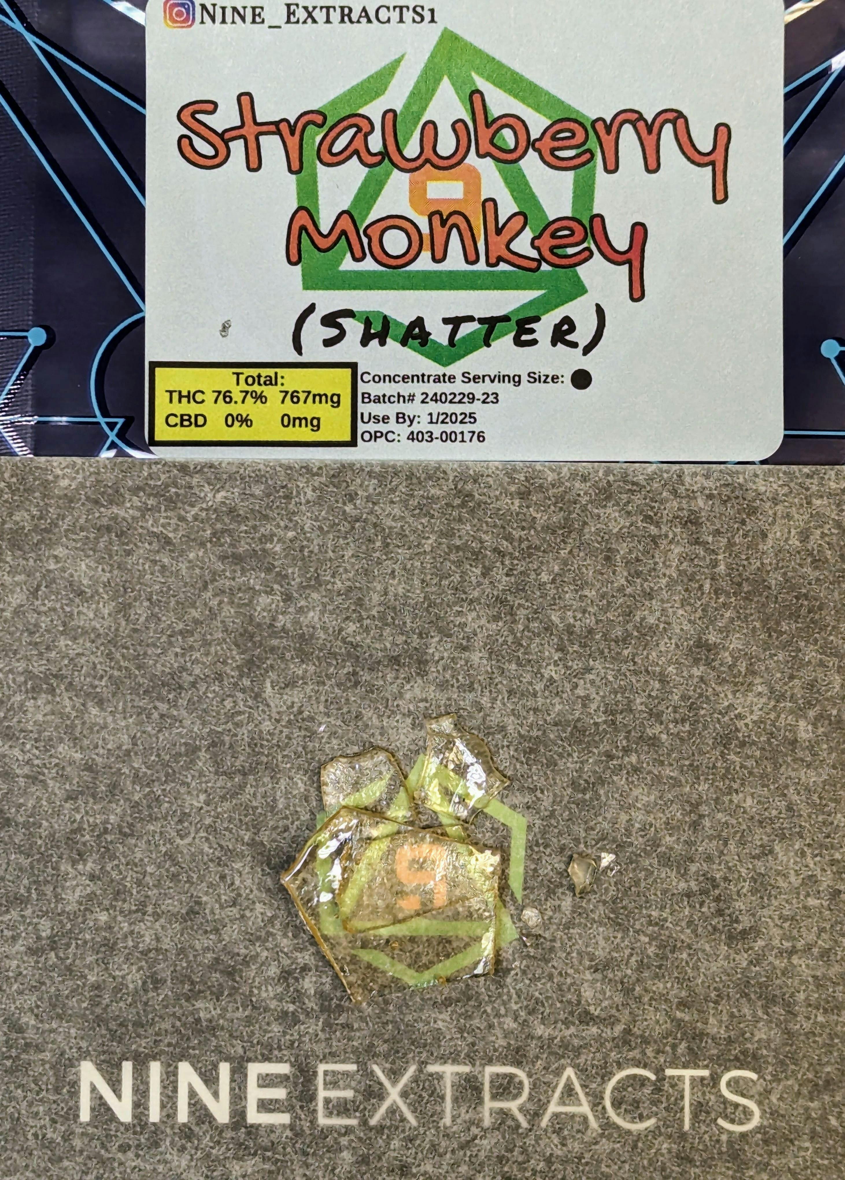 Photograph of product: Nine Extracts - Strawberry Monkey Shatter