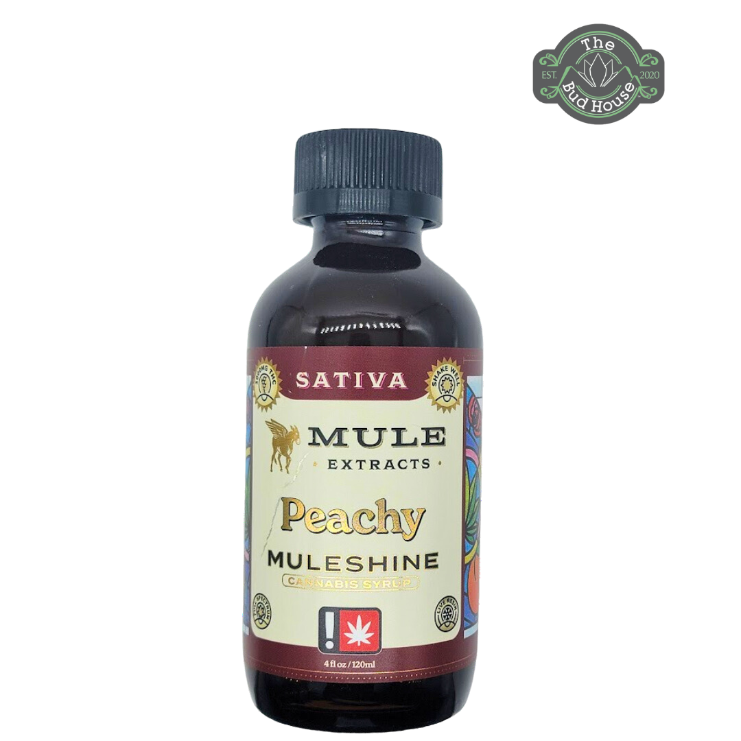 Photograph of product: MuleShine 4oz PEACHY (Oui'd) 1000mg Tincture