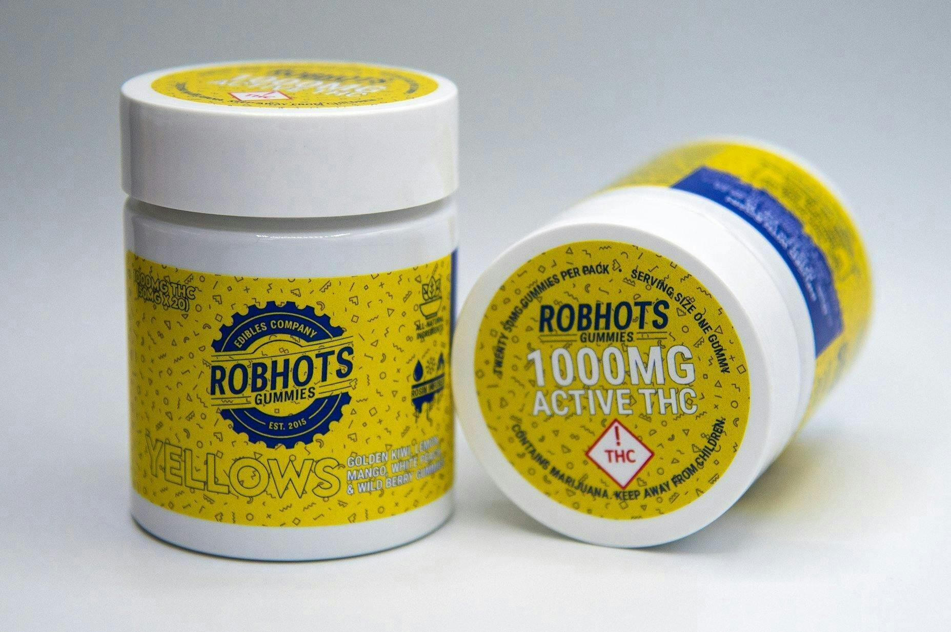 Photograph of product: MEDICAL CARD REQUIRED** ROBHOTS Rosin Gummies