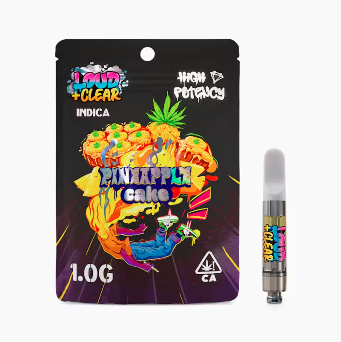 Photograph of product: PINEAPPLE CAKE 1G CARTRIDGE