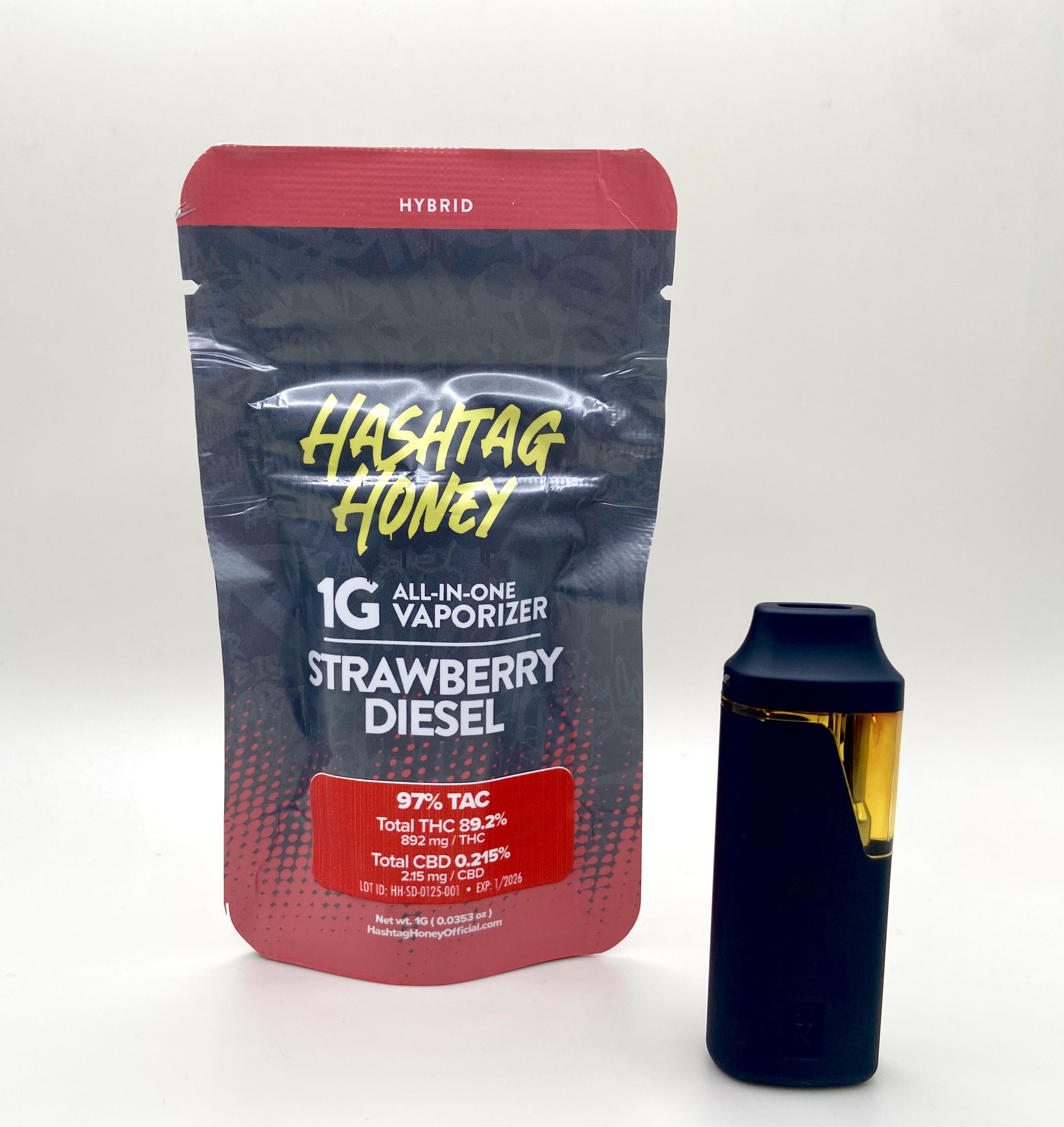 Photograph of product: au chocolattag Honey - Strawberry Diesel - AIO Vape Pen