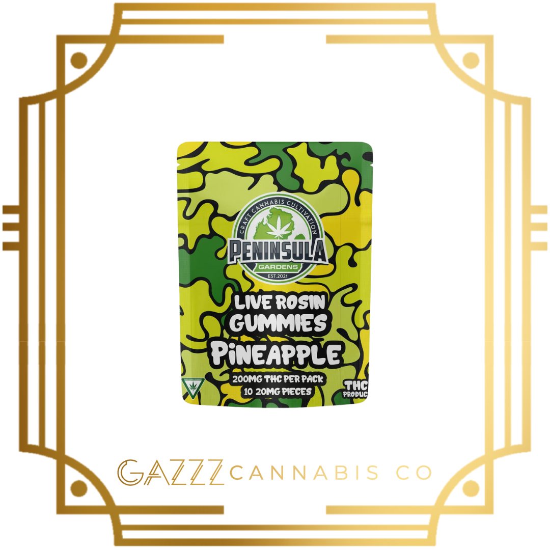 Photograph of product: Edible - Peninsula Gardens | HR Gummies 200mg | 10-Pck - Pineapple