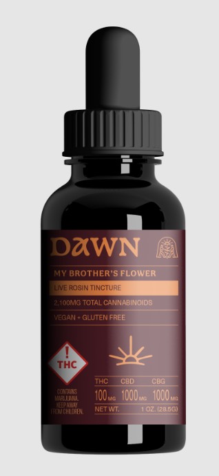 Photograph of product: My Brother's Flower | 100mg Dawn Rosin Tincture