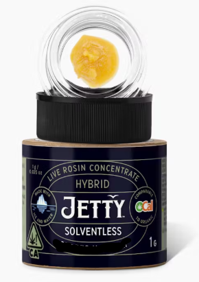 Photograph of product: Jetty Frozen Bananas Hybrid OCal Live Rosin