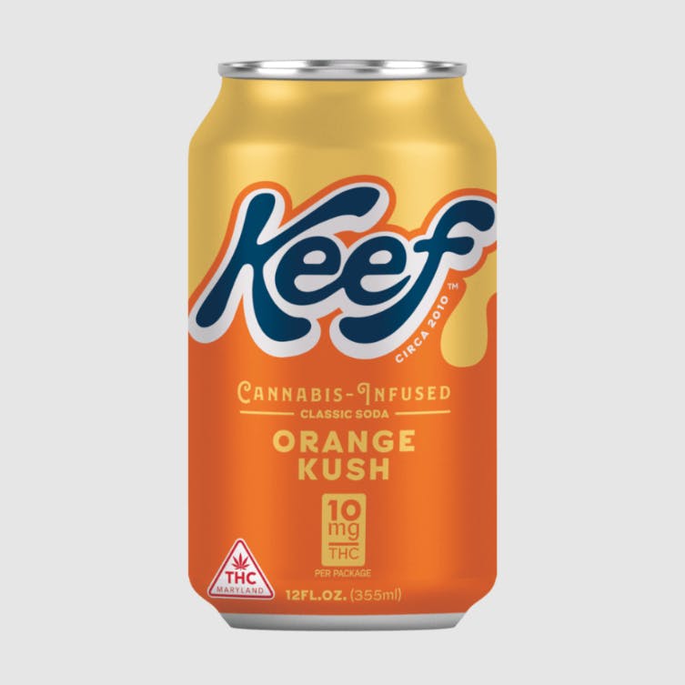 Photograph of product: ORANGE KUSH CLASSIC SODA - 12OZ - 10MG - HYBRID