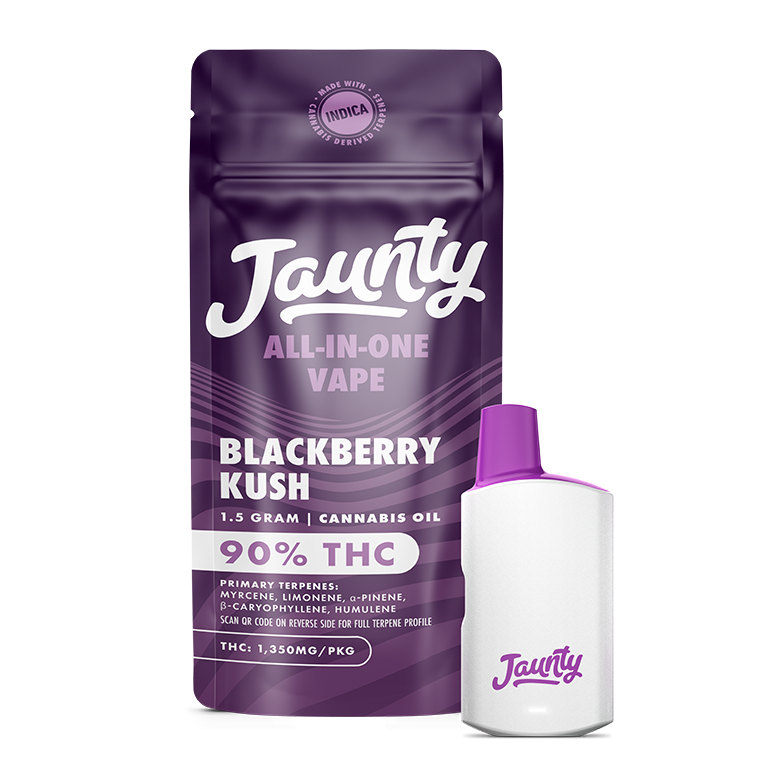Photograph of product: JAUNTY Blueberry Kush 1.5g Disposable