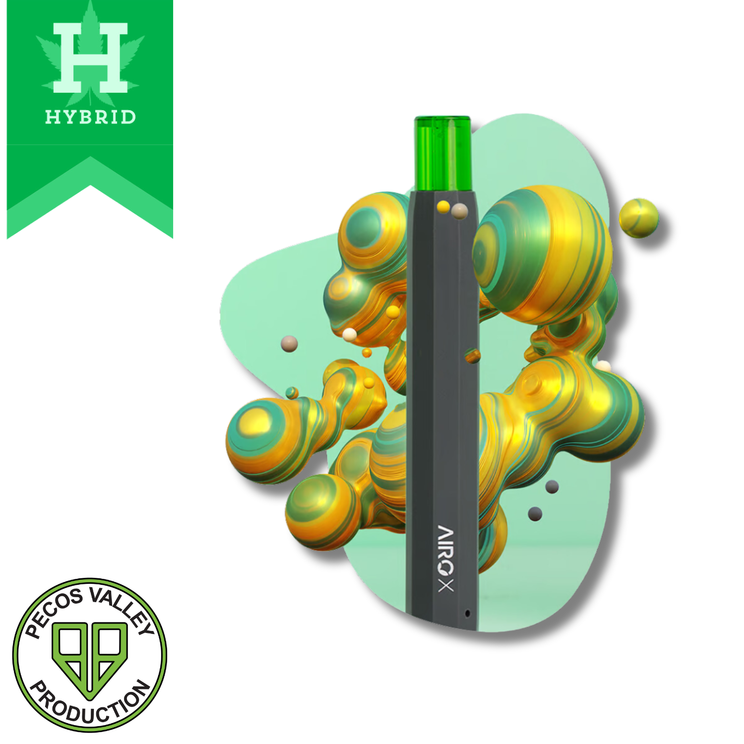 Photograph of product: AiroX | Vaporizer | Disposable 1.0g | 1pk | Sweet Cheese Live Flower | 1.0g