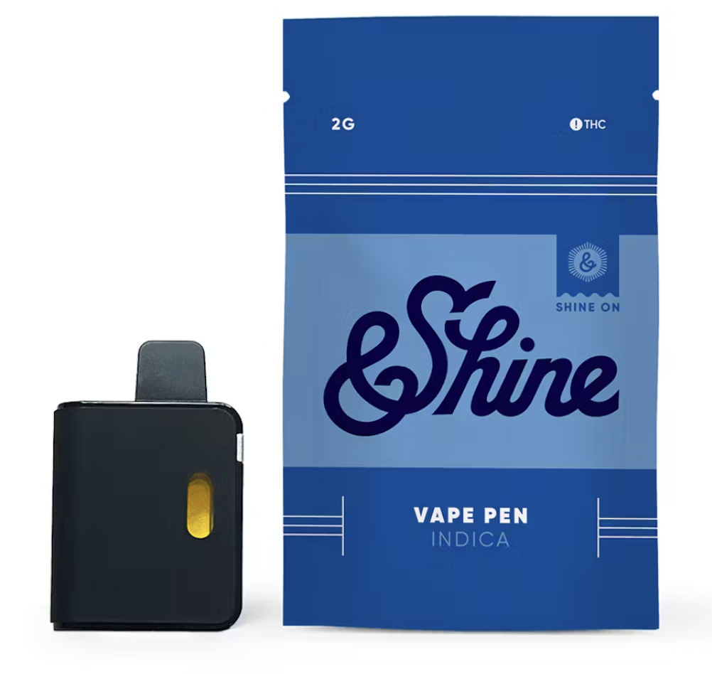 Photograph of product: &Shine l Granddaddy Purple Vape Pen (Disposable) l 2g