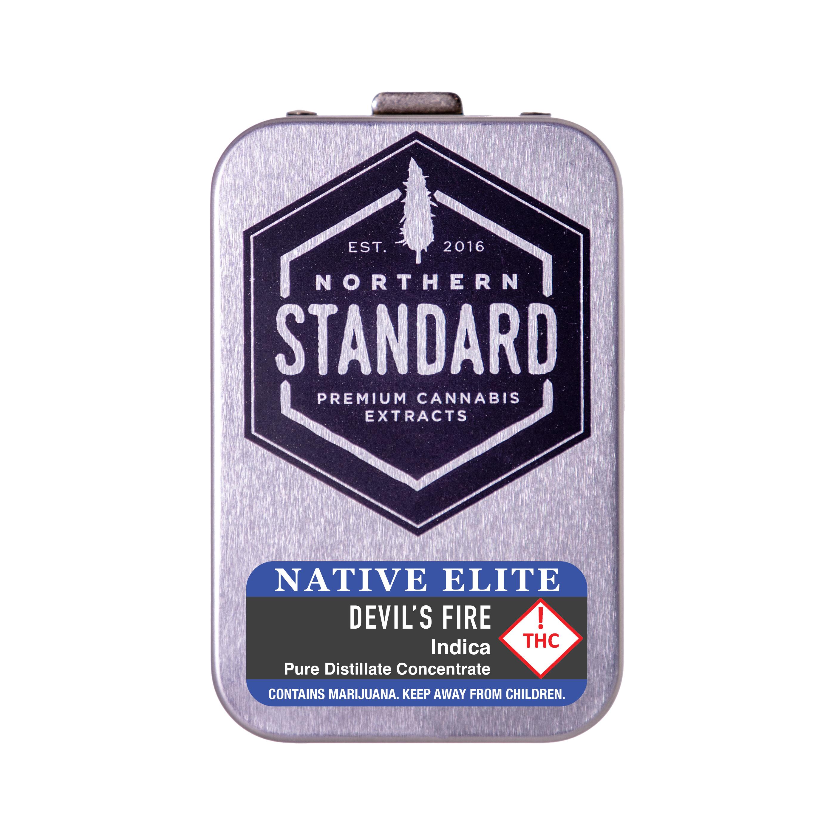 Photograph of product: Native Elite - Devil's Fire - Distillate POD 1g