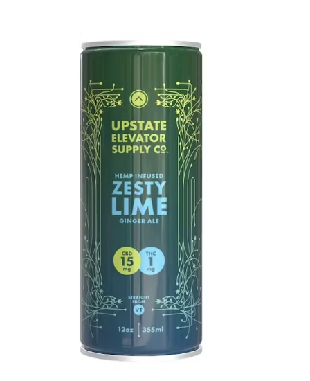 Photograph of product: Zesty Lime | 1mg TH-oui + 15mg CBD | Upstate Elevator