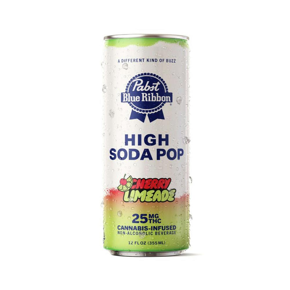 Photograph of product: PBR INFUSED HIGH SODA CHERRY LIMEADE 25MG SINGLE CAN