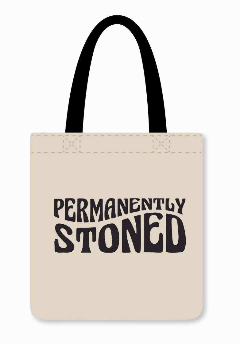 Photograph of product: KushKards | Permanently Stoned Reusable 100% Cotton Tote