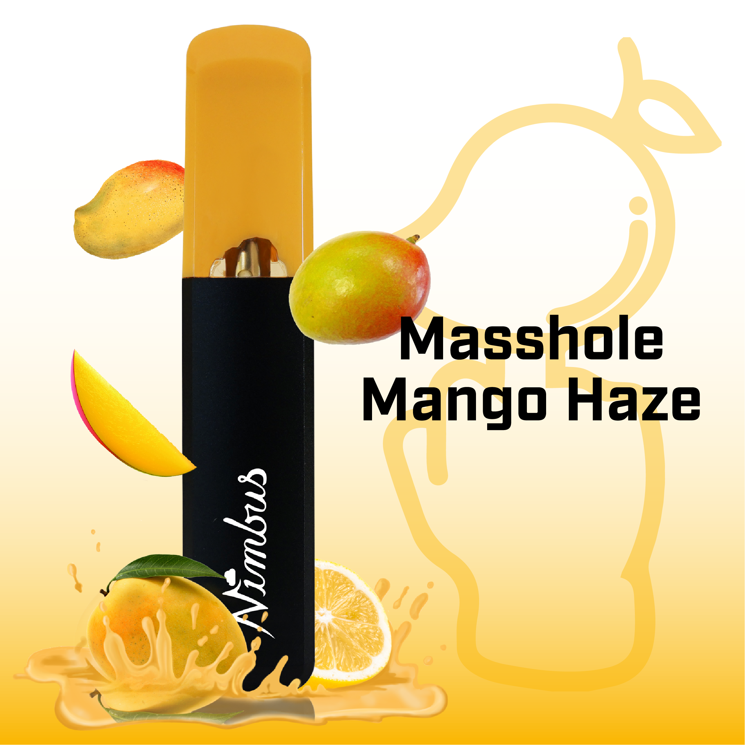 Photograph of product: Nimbus | Masshole Mango Haze  Disposable Vape | 1.0g