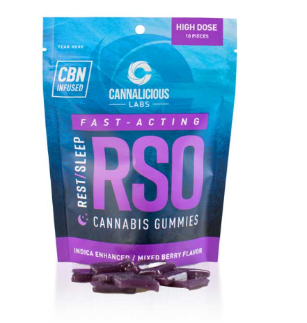 Photograph of product: CANNALICIOUS | Edible | Gummies | RSO | Mixed Berry | 200mg