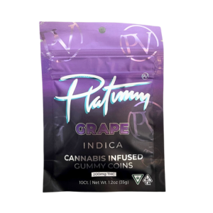 Photograph of product: Platinum Vape 200mg Gummies - Grape