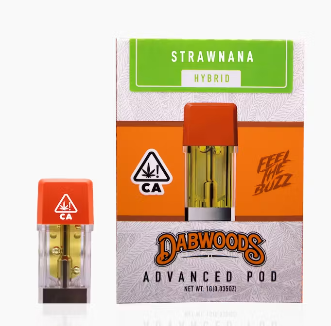 Photograph of product: Dabwoods Strawnana Hybrid Pod 1g