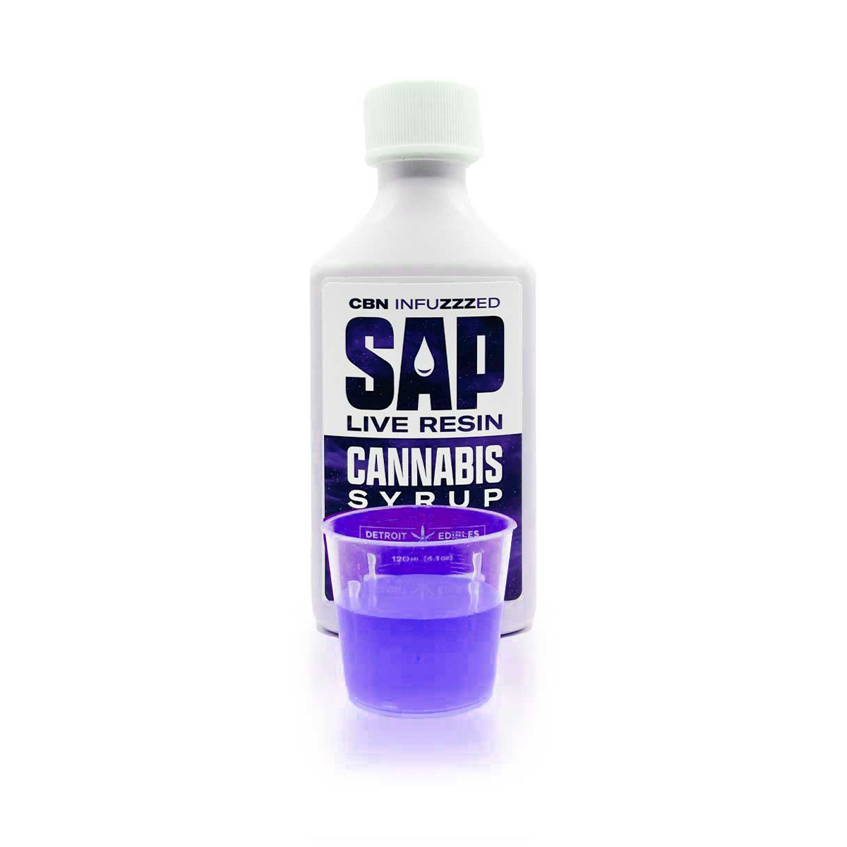 Photograph of product: SAP - Grape Live Resin 2:1 TH-oui:CBN Syrup 200mg