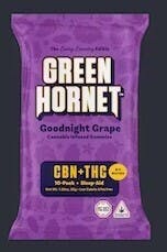 Photograph of product: Green Hornet - Goodnight Grape 2:1 (100mg TH-oui / 50mg CBN)