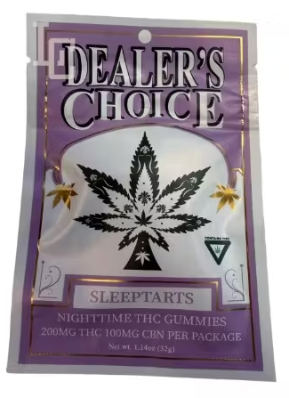 Photograph of product: Dealer's Choice | Sleep Tarts Nighttime | 2:1 TH-oui/CBN | 200mg : 100mg | Gummies