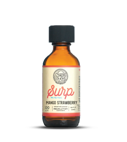 Photograph of product: Surp Mango Strawberry (I) Beverage 100mg 1.7oz