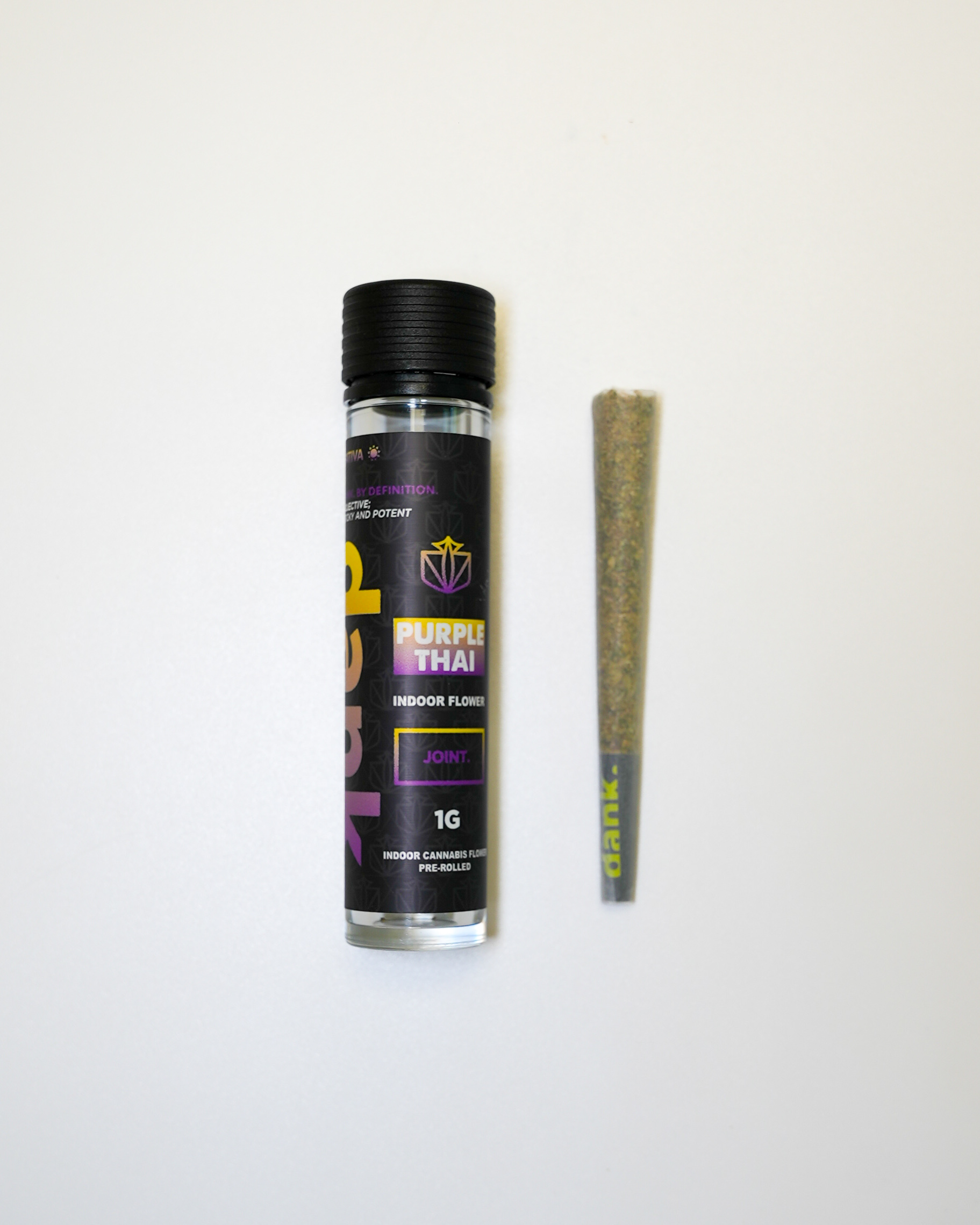 Photograph of product: PURPLE THAI 1 GRAM PRE ROLL